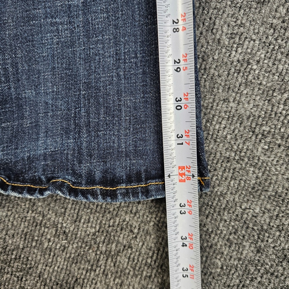 American Eagle Skinny Kick Jeans Women's 8 LONG Dark Wash Low Rise Stretch Denim - Picture 5 of 11